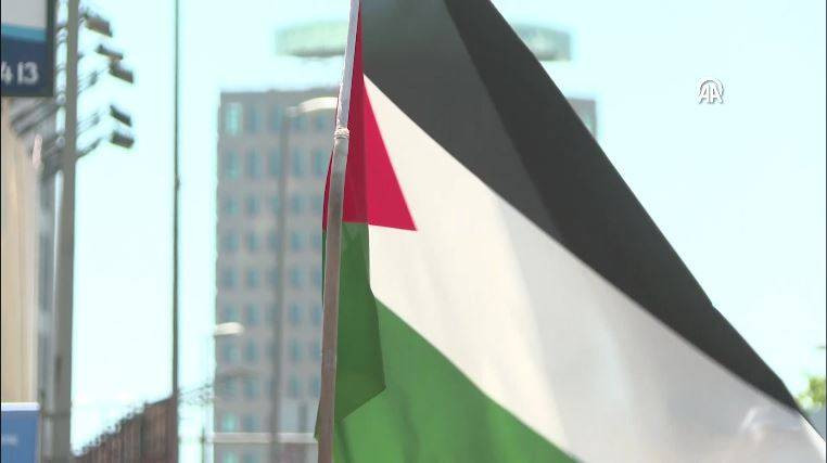 Motosikletlilerden İsrail Başkonsolosluğu önünde ‘soykırım’ protestosu - Resim: 22